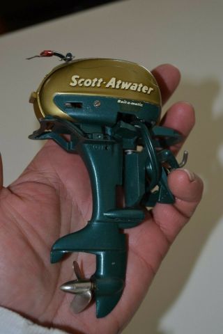 RARE HTF Vtg K&O 1956 Scott - Atwater 33HP Toy Outboard Motor 4