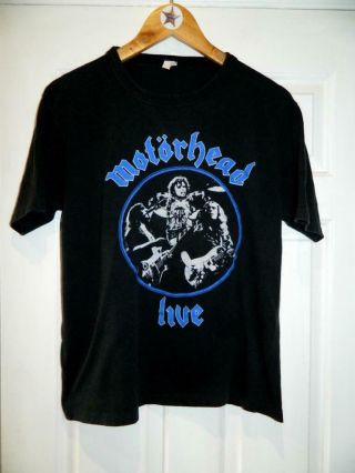 Very Rare Vintage Heavy Metal Holocaust Motorhead T - Shirt 1981 Port Vale Gig Tee
