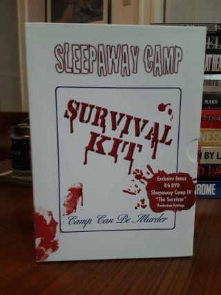Sleepaway Camp Survival Kit Rare Oop 4 Disc Set Horror
