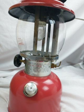 Vintage Red Coleman 200A Lantern,  Rare,  Antique 4