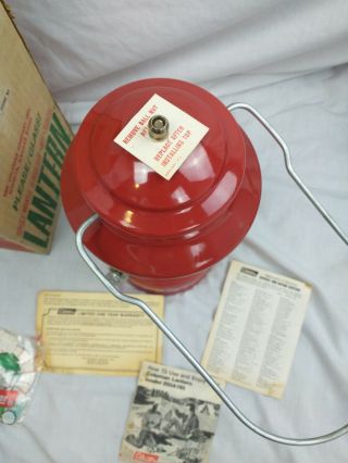 Vintage Red Coleman 200A Lantern,  Rare,  Antique 5