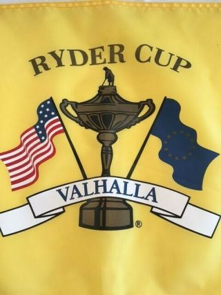 Rare Collectible 2008 Ryder Cup Valhalla Pga Golf Pin Flag.  Usa Won.  Great Cond.