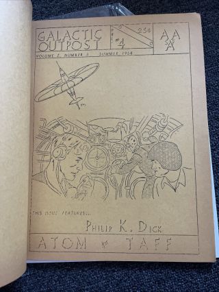Rare Galactic Outpost 4 Philip K Dick 1964 Sci Zine From The Pros Poul Anderson