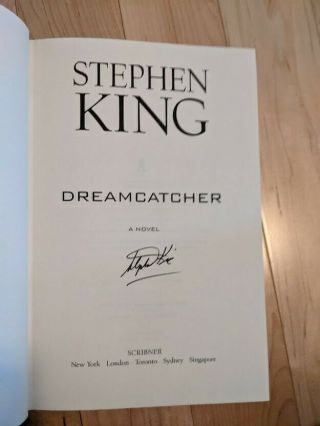 Signed - Dreamcatcher By Stephen King (2001,  Hardcover) - 1st Edition - Rare