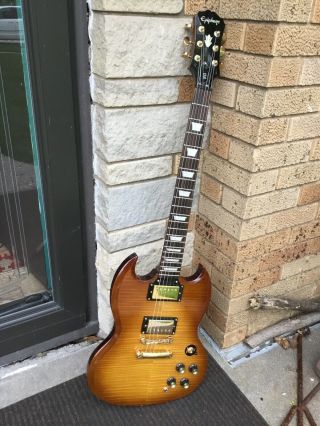 2007 Epiphone Sg Deluxe Rare Beauty Limited Custom G - 400