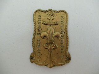Romania Kingdom 1934 Military Scout Uniform Shield Medal.  Rare