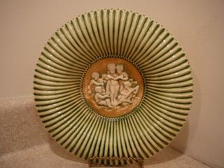 Rare Antique Roseville Art Pottery Donatello Bowl Cherubs Angel Putti C.  1915