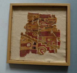 Pre Columbian Rare Huari Textile Fragment Circa 6 - 11th C Ad Peru