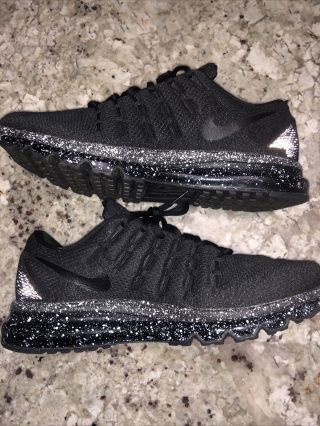 Nike Men Shoes Air Max 2016 Size 10 Black Speckled Sneaker Athletic Running Rare