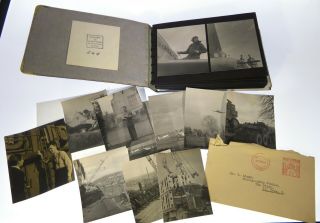 Rare Vintage Photo Album 1940s B&w British Army Military Portraits Gilbert Adams