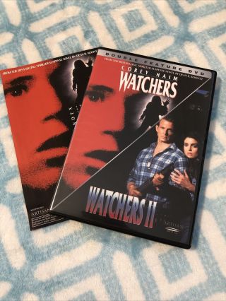 Watchers 1 & 2 Double Feature Dvd,  2003 Rare Oop I Ii Dean Koontz Corey Haim