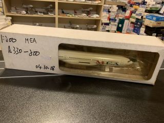 Hogan Sample 1:200 Mea Middle East Airlines Airbus A330 - 200 F - Omea Model Rare