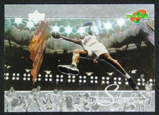 Michael Jordan 1997 Upper Deck Space Jam Js6 Silver Screen Sp Insert Rare
