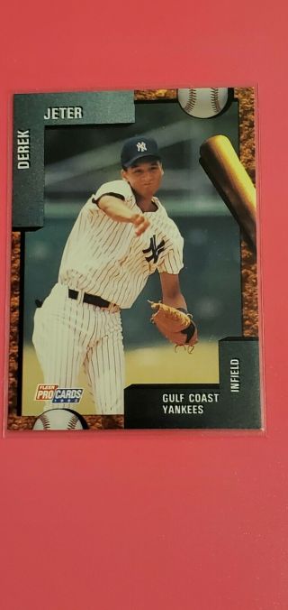 Derek Jeter Rookie 1992 Fleer Procards Gulf Coast Yankees 3797 Rare