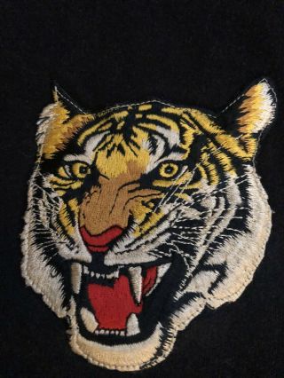 Polo Ralph Lauren Tiger Head Sweater Rings M/L Stadium Pwing 92 93 Bear Rare EUC 4
