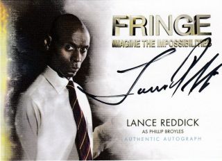 Fringe Season 1 & 2 Ultra Rare Lance Reddick As Phillip Broyles A3 Auto Card