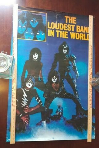 Kiss Rare Creatures Of The Night Poster Eric Carr Ace Frehley 1981 - 1982