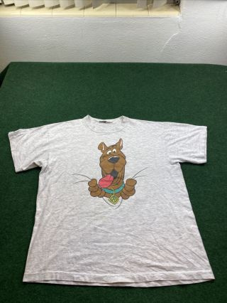 Vintage Scooby Doo Double Sided Shirt Fits Xl Rare 90s Warner Bros Fast