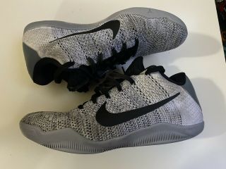 Nike I.  D Kobe 11 Xi Elite Low Black Cement Oreo Men’s Size 9 Rare 903710 - 991