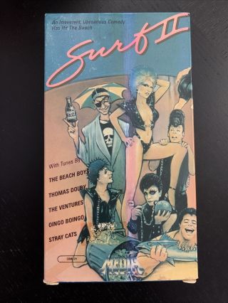 Surf Ii 2 Media Vhs Rare Cult Comedy Htf Flaps Intact