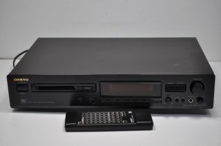 Rare Onkyo Minidisc Mini Disc Recorder Deck Player W/ Remote Md - 2321 Rc - 339md