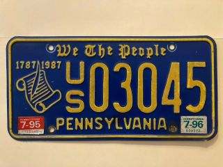 Limitedissue We The People 1787 Pennsylvania License Plate Constitution Rare Tag