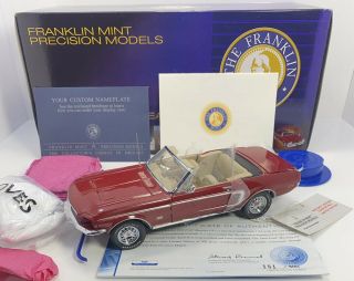 Franklin 1/24 Scale 1968 Mustang Gt Convertiable Limited To Only 500 Rare