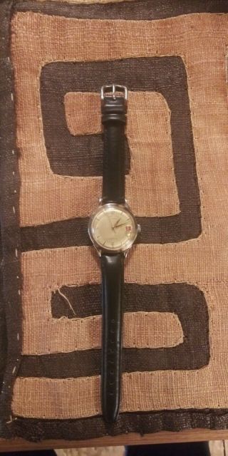 Vtg Rare Hamilton Illinois Automatic Mens Wristwatch