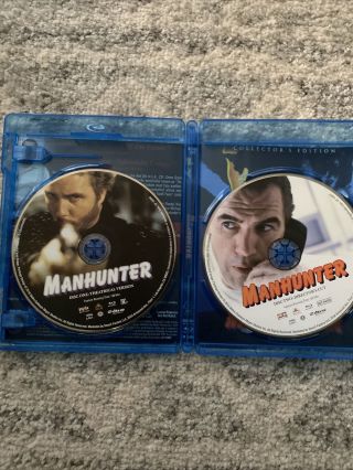 Manhunter Blu - ray 2 - Disc Collectors Edition Rare Scream Factory OOP 3