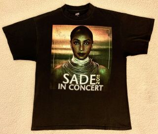 Vintage Sade Shirt Lovers Rock Summer Deluxe Tour John Legend Rap Tee L Rare