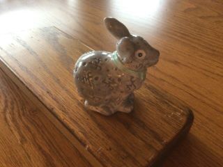 Nora Fleming Mini Retired Gray Easter Bunny - Very Rare