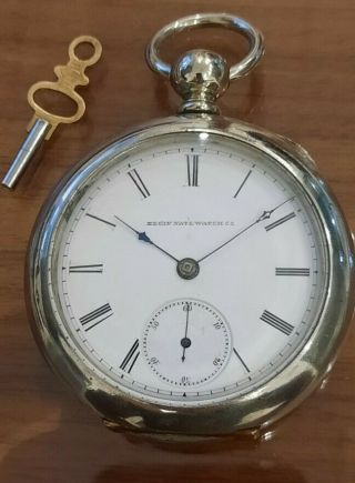 Rare 1871 Elgin.  H.  Z.  Culver 150 Years Old Pocket Watch 18s 15j