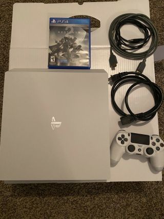 Sony Playstation 4 Pro 1tb Collectors Edition White - Rare And