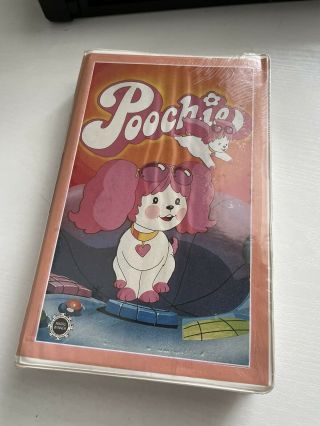 Poochie Vhs Children’s Video Library Clamshell Rare Htf 1985 Mattel Puppy Dog