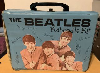 Beatles Kaboodle Blue Kit (lunchbox) Mega Rare Vintage 1960’s