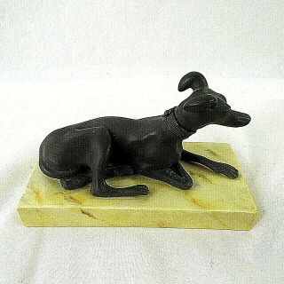 Vintage Greyhound Whippet Dog Figurine Mottahedeh Design Italy Rare