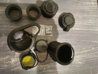 Carl Zeiss Edf 7x40 Military Binoculars Rubber Replacement Set Rare