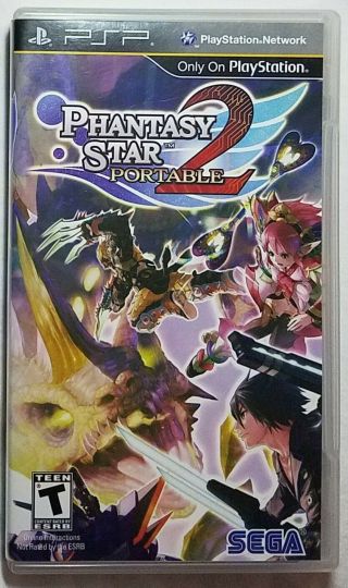 Rare - Psp Game - Phantasy Star Portable 2 - 2010 - Sega - Rated T - Teen -