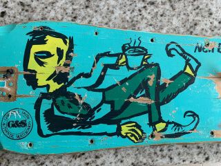 Vintage Neil Blender G&s Skateboard Deck Coffee Break Og Rare.  Powell Peralta