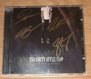The Amity Affliction Chasing Ghosts Cd Album Rare Signed Autograph By Band