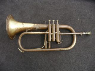 Rare Bb French Flugelhorn By Couesnon Paris - Monopole Model 1922 - Great Player
