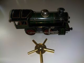 Antique Rare 1920s Pre - War Karl Bub (kbn) O Gauge Clockwork Locomotive