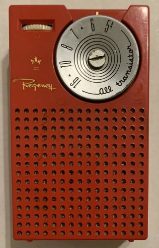 Rare,  Vintage Regency Tr - 4 Transistor Radio,  1950s - And