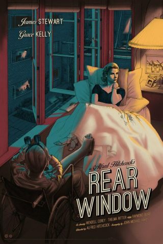 Rear Window By Jonathan Burton - 24x36 - Oop Rare Screenprint (regular Ed. )