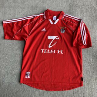 Rare Vintage Benfica Fc 1996/1997 Home Football Soccer Jersey Adidas Xl Telecel