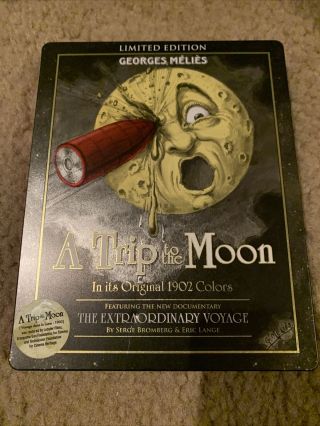 A Trip To The Moon Limited Edition Steelbook Blu - Ray - Dvd Rare