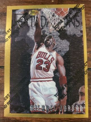 1996 - 1997 Topps Finest Michael Jordan Gold With Coating 291 Rare