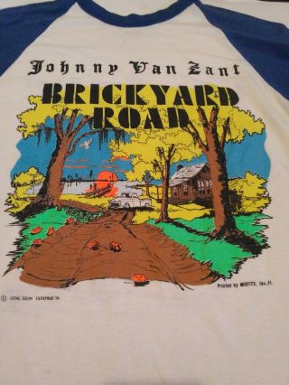 Very Rare Vintage (1981) Johnny Van Zant Band Concert T - Shirt Size L