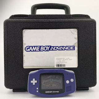 Gameboy Advance Indigo Purple W/ Blockbuster Video Rental Case Rare