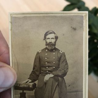 Rare 1860’s Civil War CDV Photo Of Presumably A Union Colonel Or General 4